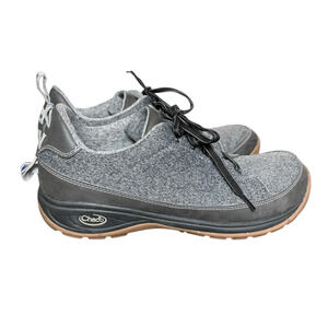Chaco Kanarra II 2.0 Womens Hiking Outdoor Shoes Size 10 Gray Gum Knit Low Top